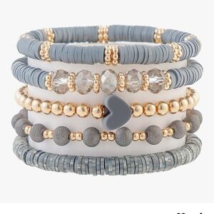 Beaded Stretch Bracelets for Women Stackable